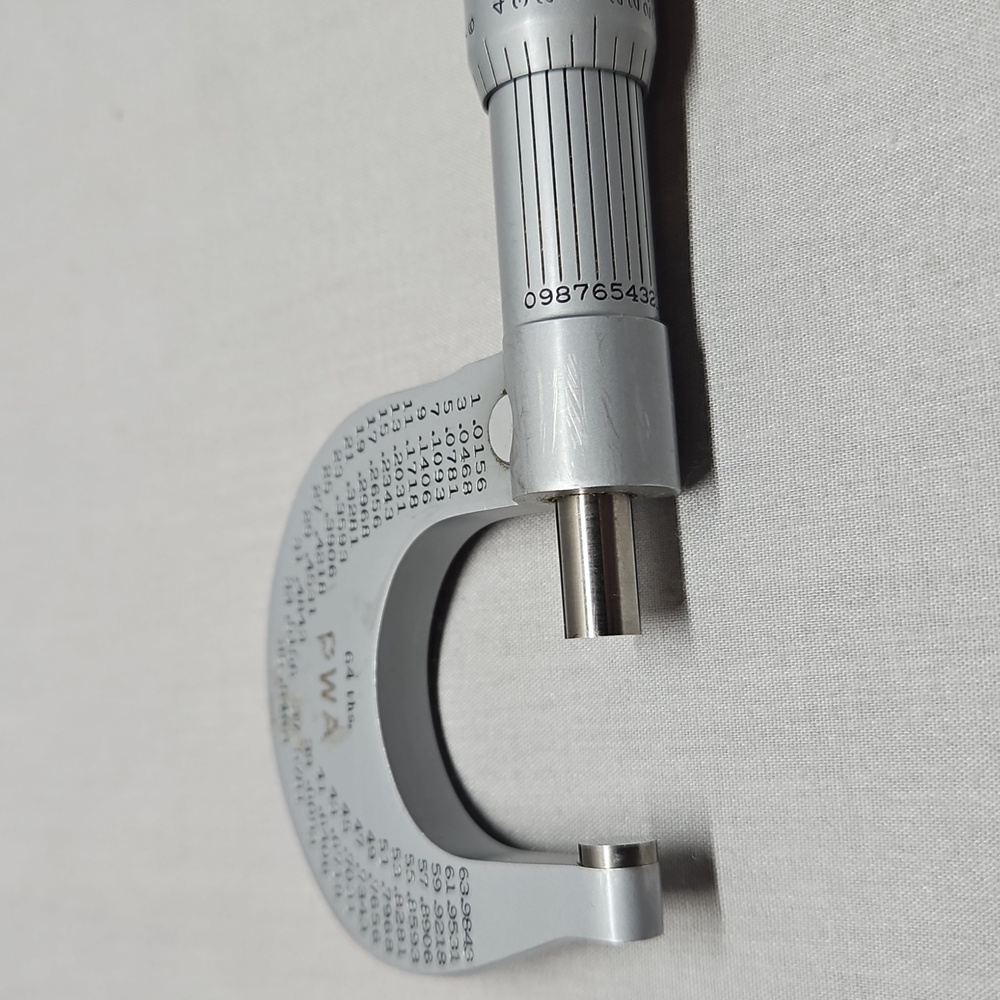 Lufkin No. 1661V 64ths Micrometer Machinist Tool - Picture 8 of 11